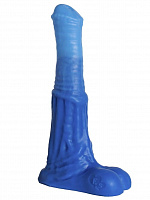 Синий фаллоимитатор  Пегас Small  - 21 см. Erasexa zoo66 с доставкой 