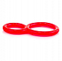 Красное двухпетельное кольцо Ofinity Screaming O OFY-R-101 - цена 