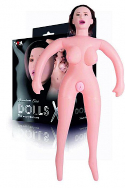 Надувная секс-кукла брюнетка с реалистичной головой ToyFa 117017 с доставкой 