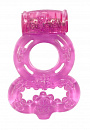 Розовое эрекционное кольцо Rings Treadle с подхватом Lola toys 0114-63Lola - цена 