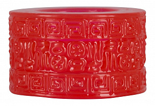 Широкое красное эрекционное кольцо Cock Ring Aztecs Orion 0510467 - цена 