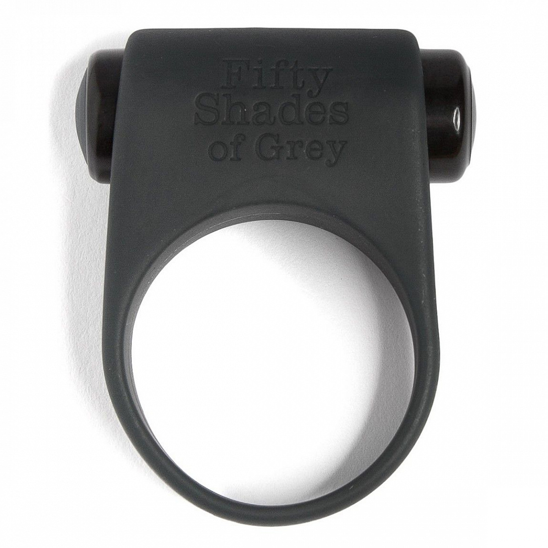 Серое эрекционное кольцо с вибрацией Feel It, Baby! Fifty Shades of Grey FS-48292 - цена 