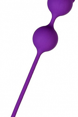 Фиолетовые вагинальные шарики A-Toys с ушками  764013 с доставкой 