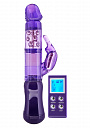Фиолетовый вибратор-ротатор RABBIT SENSATION REMOTE с пультом ДУ - 23 см. Toy Joy 3006009693 - цена 