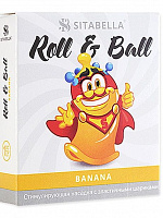 Стимулирующий презерватив-насадка Roll   Ball Banana Sitabella 1424 с доставкой 