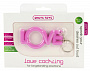 Розовое эрекционное кольцо-брелок Love Cocking  Shots Media BV SHT057PNK - цена 