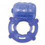 Голубое эрекционное кольцо с вибрацией Climax Juicy Rings Topco Sales 1006004 - цена 