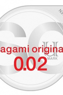 Ультратонкий презерватив Sagami Original 0.02 - 1 шт. Sagami Sagami Original 0.02 №1 с доставкой 