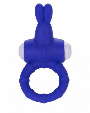Фиолетовое виброкольцо с зайчиком для клиторального массажа Power Rabbit Clit Cockring Lovetoy LV1423-purple - цена 