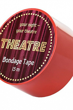 Красный бондажный скотч TOYFA Theatre - 15 м. ToyFa 704026 с доставкой 