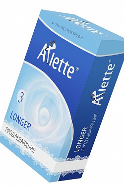 Презервативы Arlette Longer с продлевающим эффектом - 6 шт.  808 с доставкой 