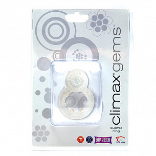 Эрекционное кольцо с вибрацией Climax Gems Quartz Ring Topco Sales 1006136 - цена 
