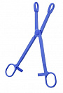 Синие медицинские ножницы BLAZE CLITORIS SCISSORS Dream Toys 21345 - цена 