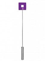 Фиолетовая шлёпалка Leather Square Tiped Crop с наконечником-квадратом - 56 см. Shots Media BV OU016PUR с доставкой 