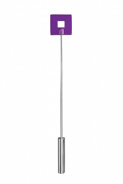 Фиолетовая шлёпалка Leather Square Tiped Crop с наконечником-квадратом - 56 см. Shots Media BV OU016PUR с доставкой 