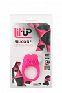 Розовое эрекционное кольцо с щеточкой LIT-UP SILICONE STIMU RING 5 Dream Toys 21234 - цена 
