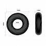 Чёрное эластичное эрекционное кольцо Super Soft Baile BI-210181 - цена 