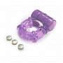 Фиолетовое эрекционное кольцо с вибрацией Climax Juicy Rings Topco Sales 1006003 - цена 