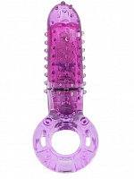 Фиолетовое эрекционное кольцо с вибрацией и пальчиком OYEAH PURPLE Screaming O OYH-101PU с доставкой 