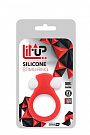 Красное эрекционное кольцо LIT-UP SILICONE STIMU RING 2 Dream Toys 21157 - цена 