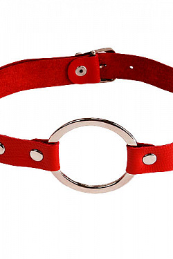 Кляп-кольцо на красных ремешках Sitabella 3092-2 с доставкой 