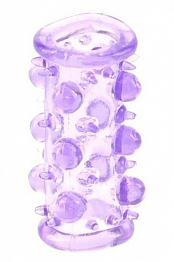 Фиолетовая насадка с шариками и шипами LUST CLUSTER Dream Toys 310011 с доставкой 