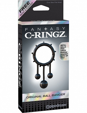 Чёрное эрекционное кольцо Original Ball Banger Pipedream PD5931-23 - цена 