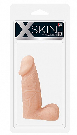   XSKIN 5 PVC DONG FLESH - 12,7 . Dream Toys 20603 -  
