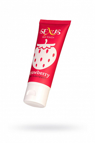 Увлажняющая гель-смазка с ароматом клубники Silk Touch Strawberry - 50 мл.  817002 - цена 
