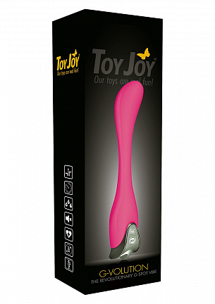 Розовый вибростимулятор G-точки G-VOLUTION - 22 см. Toy Joy 3006010052 - цена 