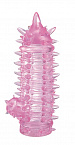 Розовая гелевая стимулирующая насадка - 10,5 см. Tonga 170032 - цена 