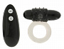 Эрекционное кольцо со стимулятором клитора и вибратором Seven Creations RW03B1F115B1 - цена 