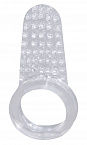 Эрекционное кольцо со стимулятором клитора в виде щёточки Orion 0511455 - цена 