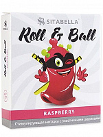 Стимулирующий презерватив-насадка Roll   Ball Raspberry Sitabella 1427 с доставкой 