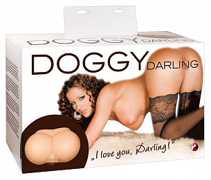 Мастурбатор-реалистик с вагиной и анусом Doggy Darling Orion 0530069 - цена 