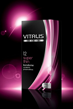 Ультратонкие презервативы VITALIS PREMIUM super thin - 12 шт. R S GmbH VITALIS PREMIUM №12 super thin с доставкой 