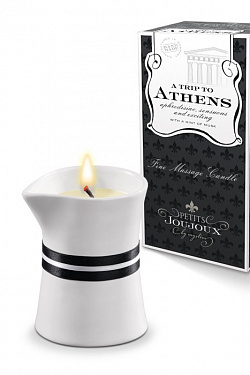 Массажное масло в виде малой свечи Petits Joujoux Athens с ароматом муската и пачули MyStim 46722 с доставкой 
