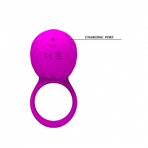 Эрекционное кольцо с ротационным стимулятором клитора Frances Baile BI-014409 - цена 
