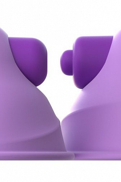 Фиолетовые виброприсоски-стимуляторы на соски Vibrating Nipple Pipedream PD4920-12 с доставкой 