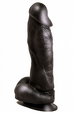 Большой чёрный фаллоимитатор на присоске - 20,5 см. LOVETOY (А-Полимер) 405500 с доставкой 