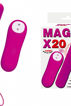 Розовая удлиненная вибропуля Magic x20 Baile BI-014190 с доставкой 