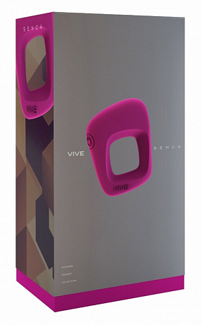 Розовое эрекционное вибрирующее кольцо Senca  Shots Media BV VIVE001PNK - цена 