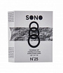 Набор из 3 чёрных эрекционных колец SONO No.25 Shots Media BV SON025BLK - цена 