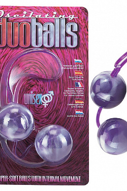 Фиолетово-белые вагинальные шарики со смещенным центром тяжести Seven Creations 2K839MLV BCD GP с доставкой 