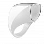 Белое перезаряжаемое эрекционное кольцо OVO A1 WHITE - цена 