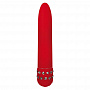 Красный вибратор DIAMOND RED SUPERBE VIBE с кристаллами - 15 см. Toy Joy 3006009897 - цена 