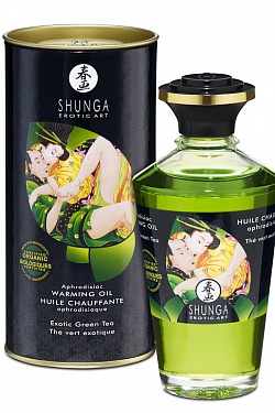 Массажное интимное масло с ароматом зелёного чая - 100 мл. Shunga 2311 с доставкой 