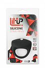 Чёрное эрекционное кольцо LIT-UP SILICONE STIMU RING 8 Dream Toys 21241 - цена 