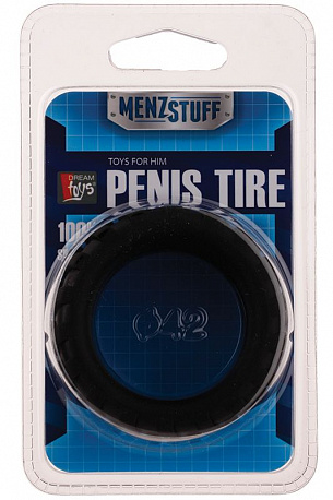 Эрекционное кольцо в форме шины PENIS TIRE Dream Toys 20737 - цена 