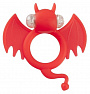 Красное эрекционное кольцо Devil Bat Shots Media BV SLI002 - цена 